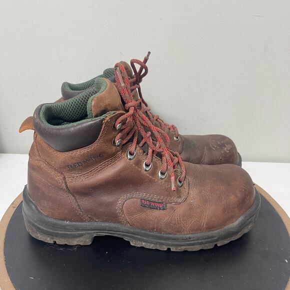 Red Wing Work Boots Men 8D‎ Steel Toe Leather ASTM F2413 Brown EH Safety Boots - Picture 1 of 9